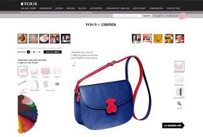 El programa de personalización de bolsos de Tous.