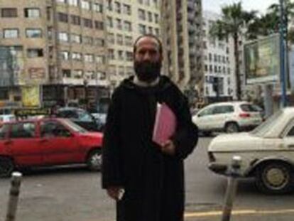 El predicador salafista Abdelkrim Chadli, el miércoles 13 de enero en Casablanca.