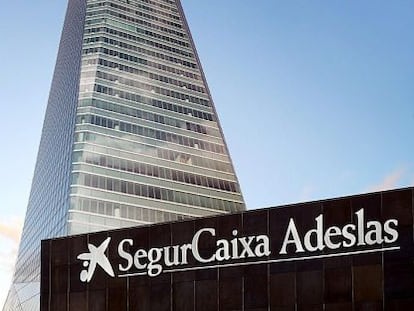 Sede de SegurCaixa Adeslas, en la Torre de Cristal (Madrid).