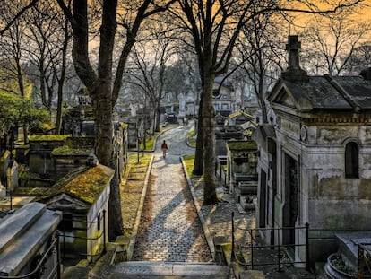 Cementerio de Pere Lachaise en París.