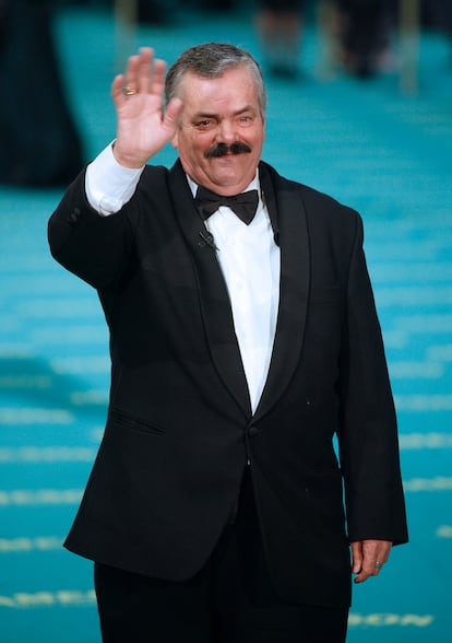 El humorista Juan Joya, "El Risitas" a su llegada a la gala de los Premios Goya en 2009. EFE