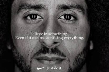 Colin Kapernick, protagonista de la nueva campa&ntilde;a de Nike.