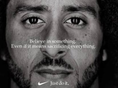 Colin Kapernick, protagonista de la nueva campa&ntilde;a de Nike.