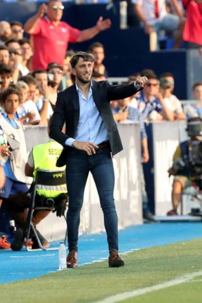 Zubeldía ante el Leganés.