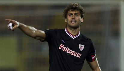 Llorente, en el partido de la Liga Europa contra el Hapoel Kiryat del pasado 28 de noviembre.