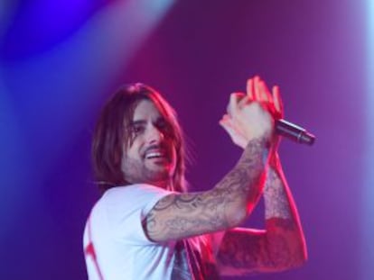 Actuación de Melendi en La Riviera de Madrid.