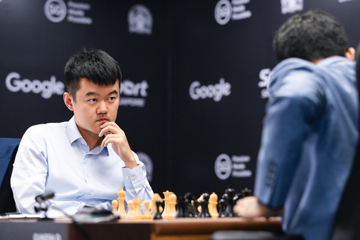 Ding ties the 2nd game of the Chess World Cup with white when he could put pressure on the surprised Gukesh