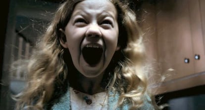 Megan Charpentier en 'Mamá', de Andrés Muschietti, la película española más taquillera del año.