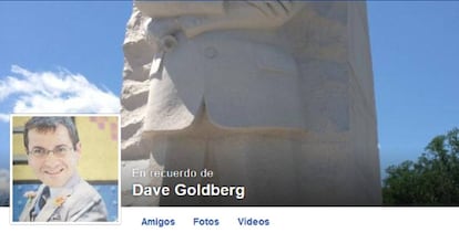 Imagen de un perfil de Facebook convertido en página conmemorativa de un fallecido.