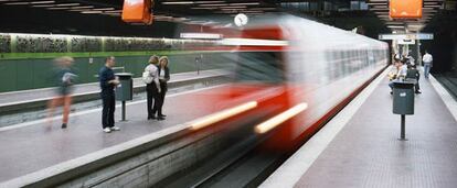 Una estaci&oacute;n de Cercan&iacute;as de Catalu&ntilde;a