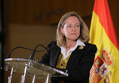 La vicepresidenta primera y ministra de Asuntos Económicos y Transformación Digital, Nadia Calviño