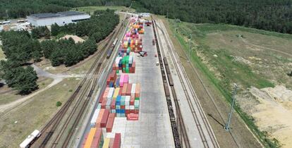 Terminal de contenedores de PCC en Brzeg Dolny (Polonia).