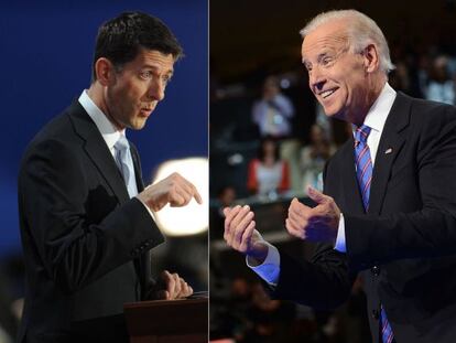 Paul Ryan y Joe Biden.