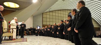 Recepción de Benedicto XVI a miembros de Camino Neocatecumenal (los <i>kikos).</i>