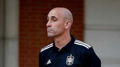 President of the Royal Spanish Football Federation Luis Rubiales in Madrid, Spain, on August 22, 2023.