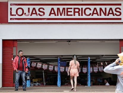 La entrada de una tienda de Lojas Americanas en Brasilia, al día siguiente de que el recién llegado consejero delegado dimitiera tras detectar un desfase contable.