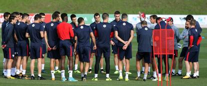 Ziganda dirige un entrenamiento del Athletic.