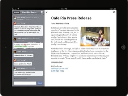 ‘Quip’, edición compartida