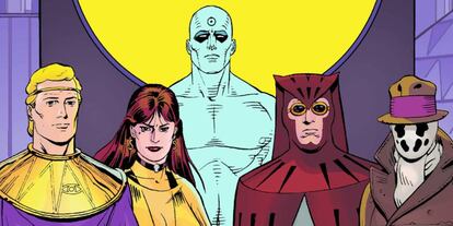 Imagen del cómic Watchmen, de Alan Moore, el Dave Gibbons y John Higgins