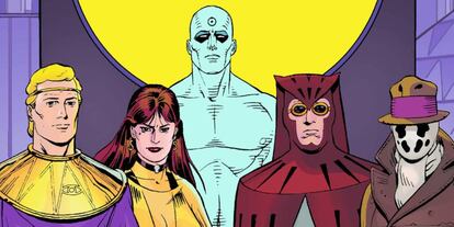 Imagen del c&oacute;mic Watchmen, de Alan Moore, el Dave Gibbons y John Higgins