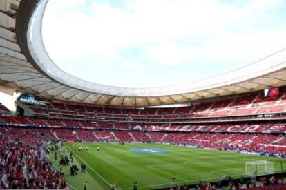 Vista del interior del estadio Wanda Metropolitano.