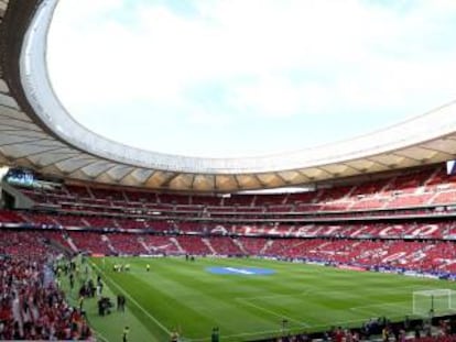 Vista del interior del estadio Wanda Metropolitano.