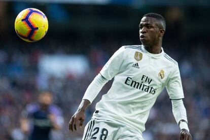 Vinicius, contra el Valladolid.