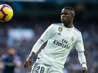 Vinicius, contra el Valladolid.