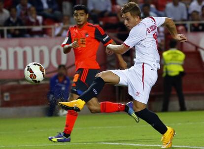 Deulofeu marca el único gol del partido.