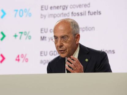 Francesco Starace, consejero delegado de Enel, hoy en Roma.