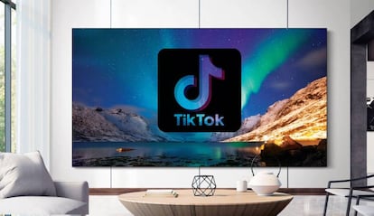 TikTok en una Samsung Smart TV.