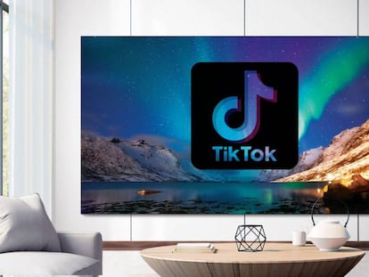 TikTok en una Samsung Smart TV.