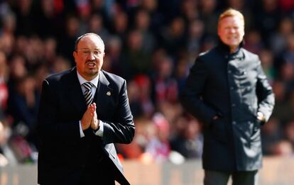 Benítez durante el Southampton-Newcastile.