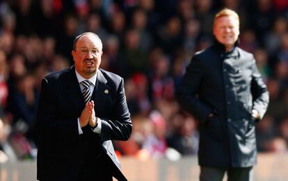 Ben&iacute;tez durante el Southampton-Newcastile. 