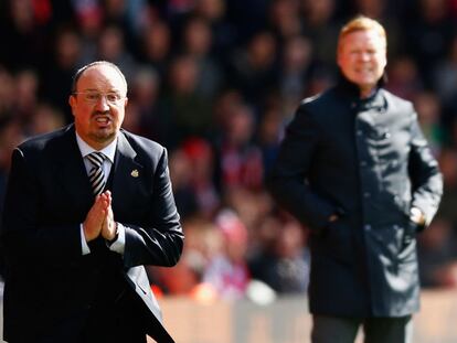 Ben&iacute;tez durante el Southampton-Newcastile. 