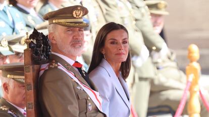 Felipe VI y la reina Letizia, el pasado 4 de mayo en Zaragoza.