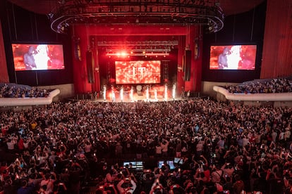 El Auditorio Nacional en Ciudad de México durante el concierto de Natanael Cano, el 30 de mayo de 2023.