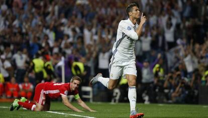 Cristiano, tras su primer gol.