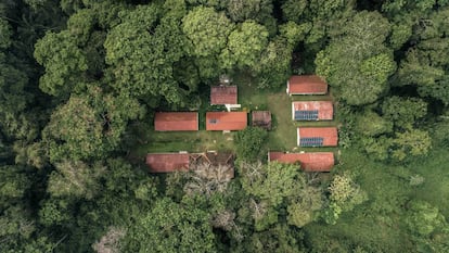 Vista aérea de la Estación Chajul, Chiapas