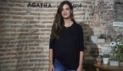 La periodista Sara Carbonero durante un acto como imagen de la firma Agatha by Sara.