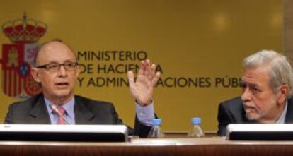 Montoro y Beteta, tras la reunión del Consejo.
