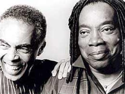 Milton Nascimiento (a la derecha) y Gilberto Gil.