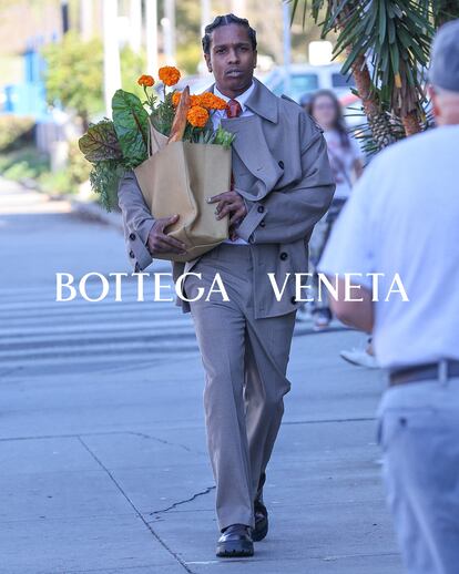 A$AP Rocky in a Bottega Veneta campaign.