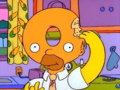 Captura del capítulo de Los Simpson 'El diablo y Homer Simpson'.