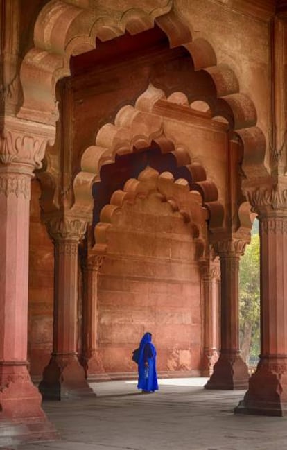 El patio Diwan-i-Am del Fuerte Rojo, en Nueva Delhi.