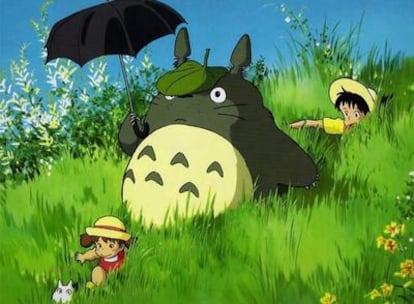 Un fotograma de <i>Mi vecino Totoro. </i>