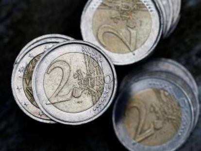 Monedas de 2 euros.