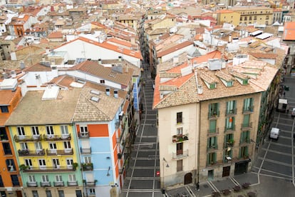 El casco antiguo de Pamplona se ha convertido en zona de bajas emisiones. 