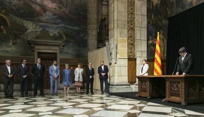 Presa de possessió dels nous consellers.