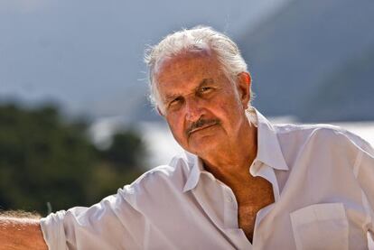 Carlos Fuentes (Panam&aacute;, 1928 -M&eacute;xico, 2012), fotografiado en 2009 en Formentor.